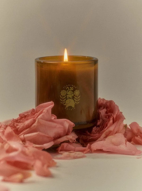 FLAMINGO ESTATE Jasmine Damask Rose Candle