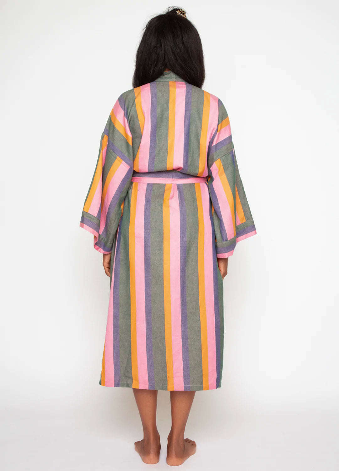 BATHEN Striped Robe in Palma