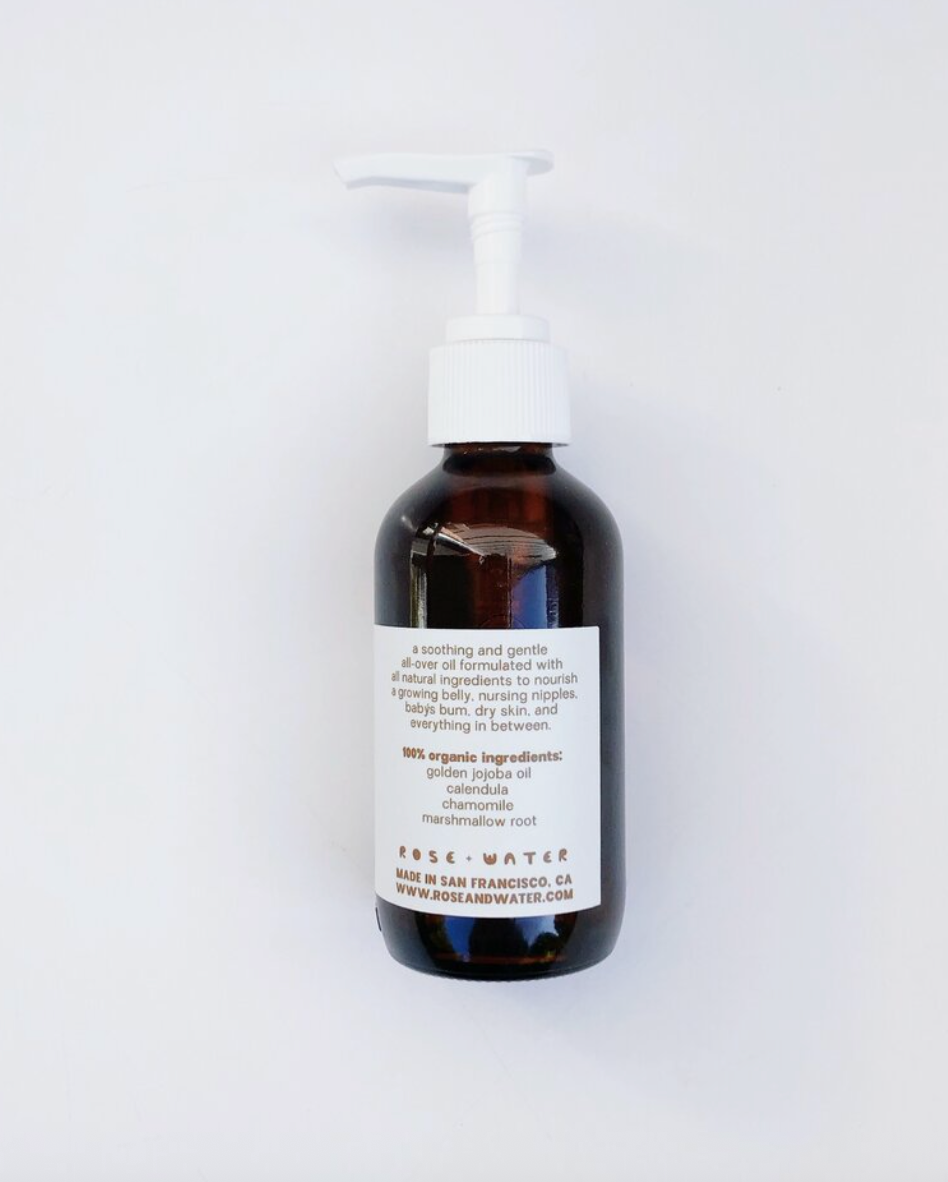 ROSE + WATER  Mama Moon Body Oil For Mother & Babe