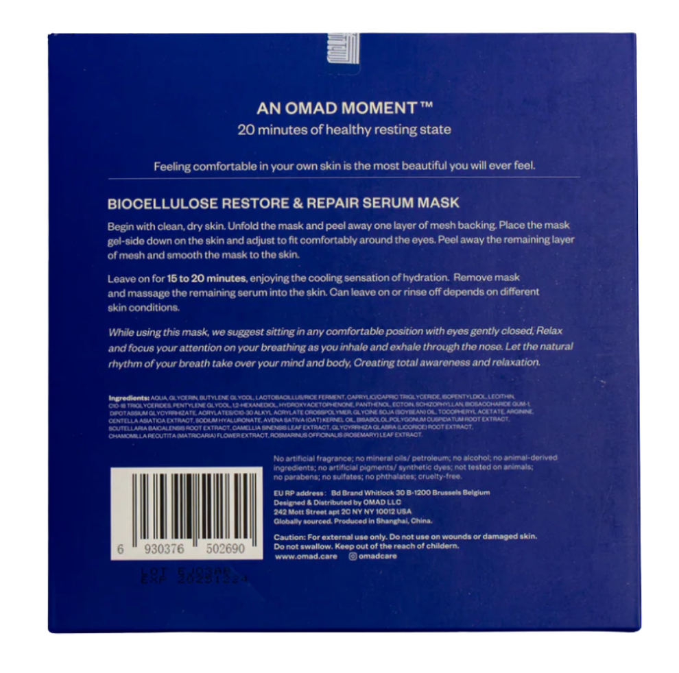 Omad Biocellulose Restore & Repair Serum Mask