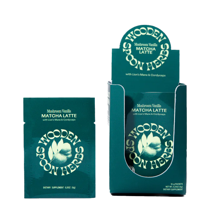 WOODEN SPOON HERBS Mushroom Vanilla Matcha Latte